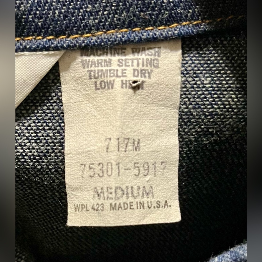 Vintage Levi’s Orange Tab Blue Denim Button Jean Jacket Women’s Size Medium - Picture 4 of 14